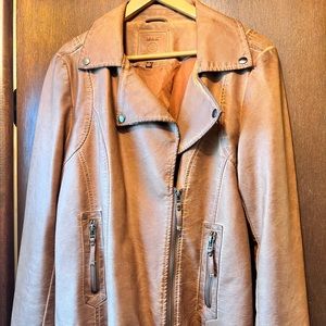 Faux leather jacket. Size L